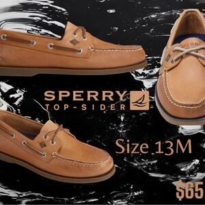 New Sperry Top-Sider Men's Authentic Original 2-Eye Boat Shoes, Size 13